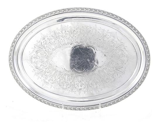 Gorham sterling footed salver of 137a88