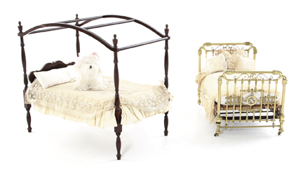 Two dollbeds late 19th century rare