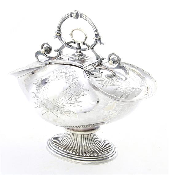 Unusual Edwardian silverplate biscuit 137b0c