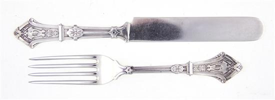 George Sharp coin silver fork and