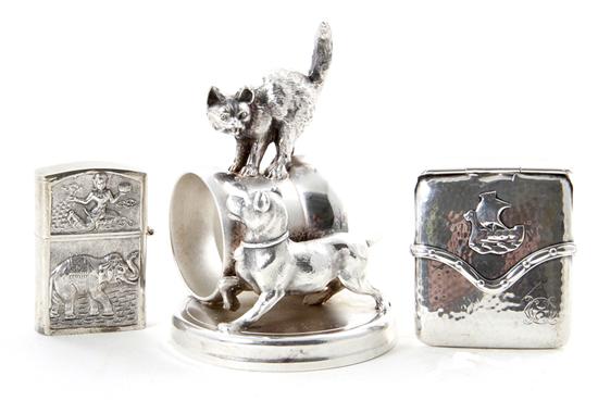 Meriden figural silverplate napkin ring