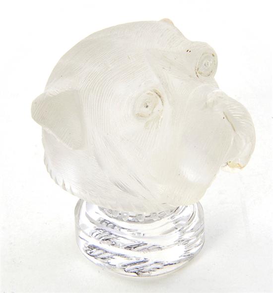 Carved crystal figural wax seal 137b5f