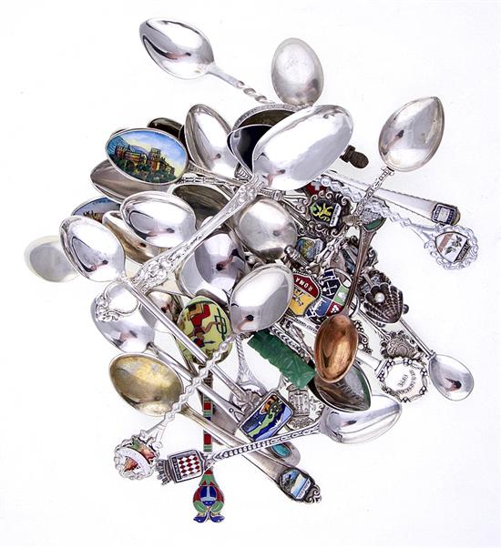 Collection sterling and silver souvenir