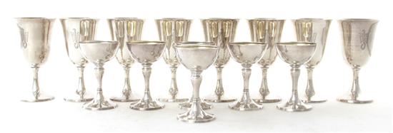 American sterling goblet and champagne 137ba9