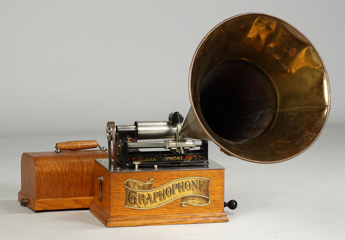 Rare Graphophone Type A 1890s brass