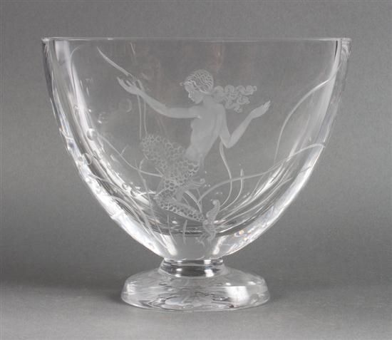 Kiellander acid etched glass vase 137ce6