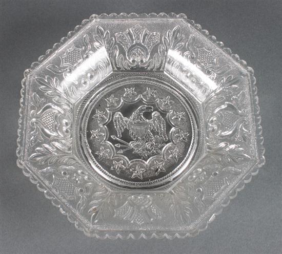 American Lacy Flint molded glass