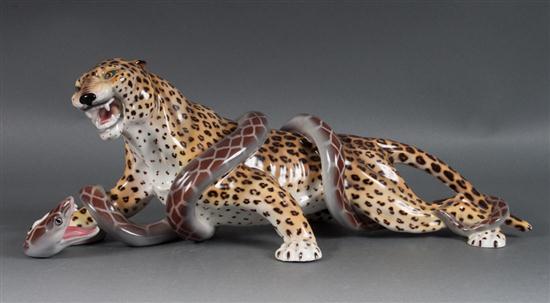Ronzan ceramic figural group of