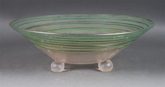 Opalescent glass footed bowl with 137d40