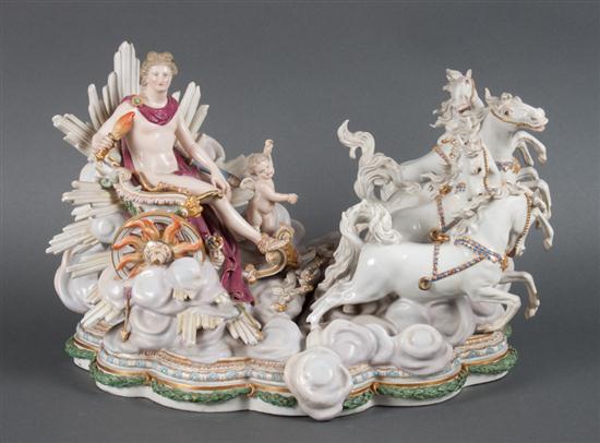 Meissen porcelain figural group: