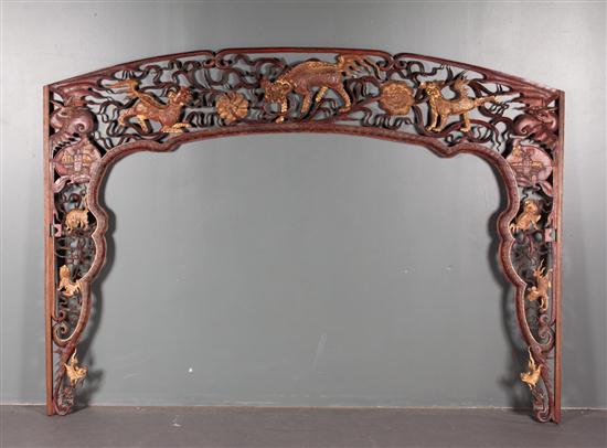 Chinese carved and reticulated