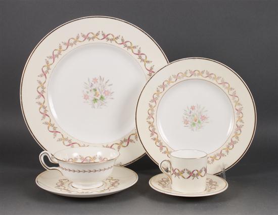 Wedgwood china 91-piece partial dinner