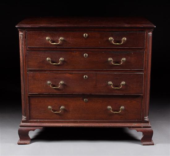 American Chippendale walnut chest 137ded