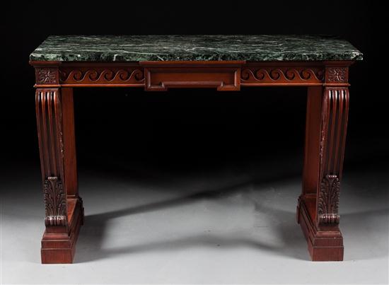 George III style carved mahogany