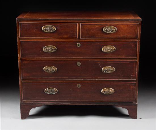 George III banded and inlaid mahogany 137e29