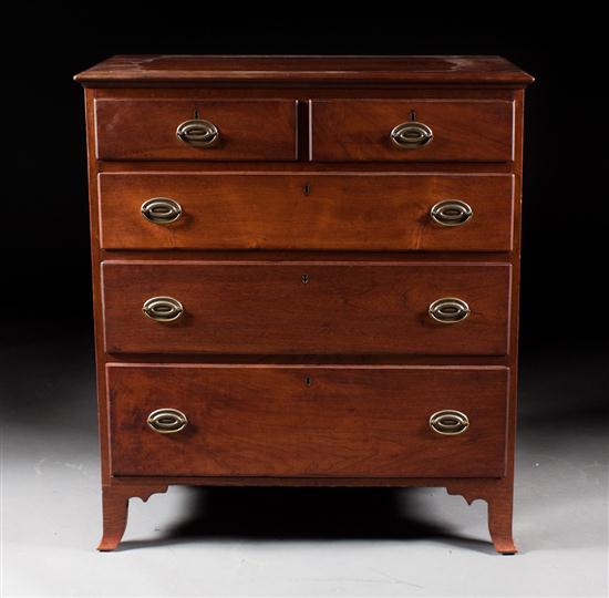 Federal walnut chest of drawers 137e3d