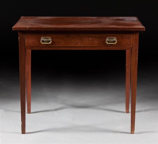 Federal mahogany single-drawer