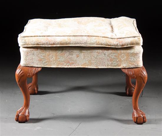 Chippendale style mahogany upholstered 137e4b
