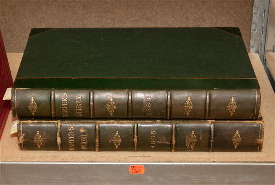 [Civil War] Two bound vols. of Harpers