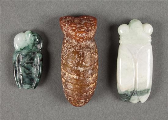 Three Chinese archaic style carved 137f89