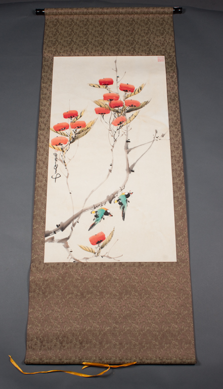 Chinese watercolor of birds on 137f91
