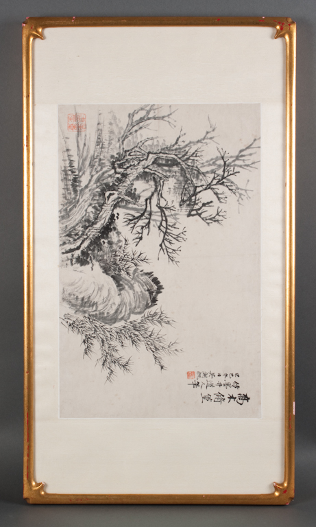 Chinese ink painting Cherry trees 137f92