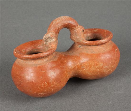 Precolumbian burnished red earthenware