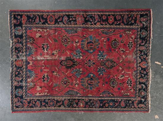 Antique Hamadan rug Persia circa 137fbd