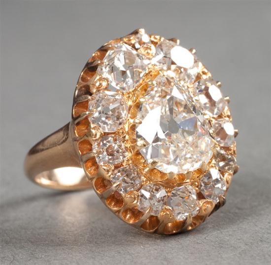 Antique 2.50 cts. diamond ring