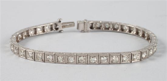 Art Deco diamond flexible link