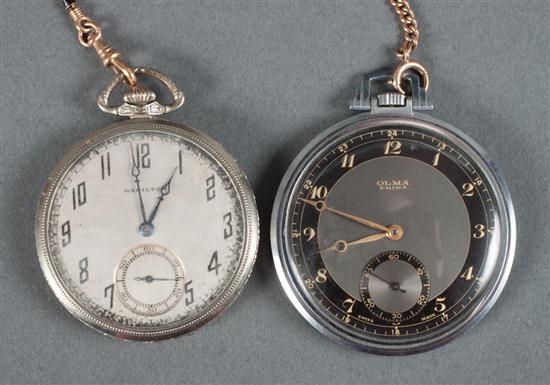 Two pocket watches 1 Hamilton 137ff1