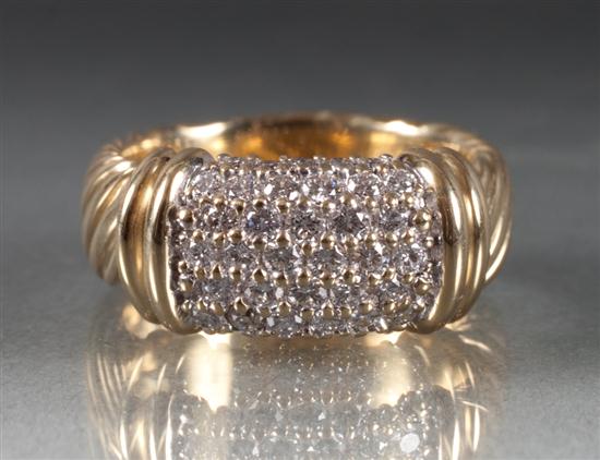 David Yurman 18k gold and pav  137ffc