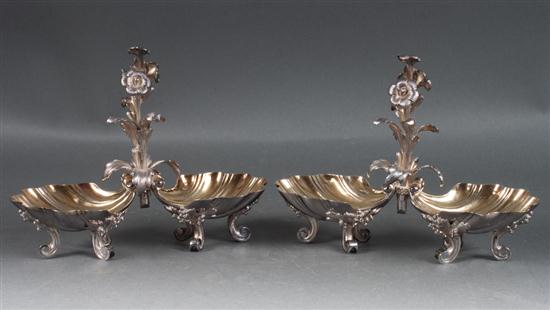 Pair of French part gilt silver 138022