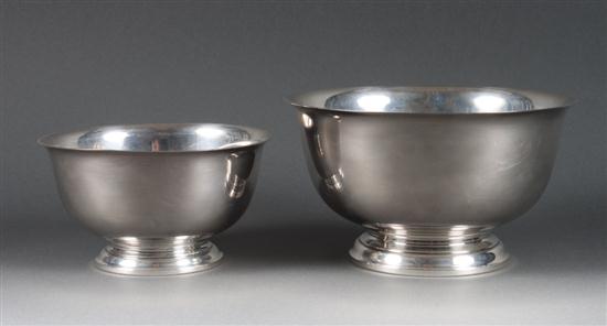 Two American sterling silver ''Revere''