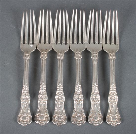 Six American sterling silver luncheon