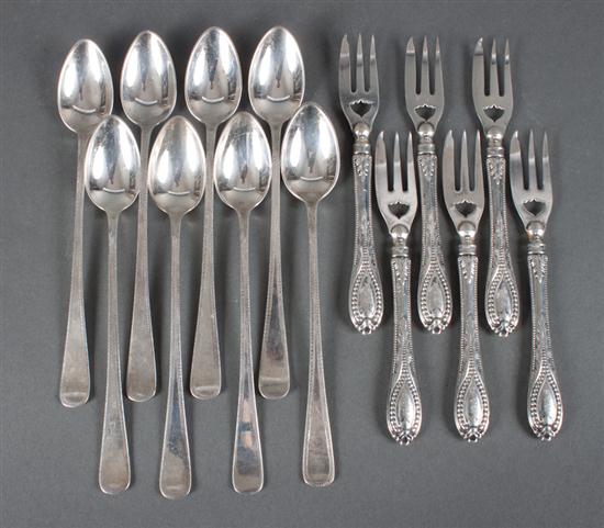 Six American weighted silver pastry 1380b3