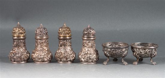 Two pairs of American repousse 1380d7