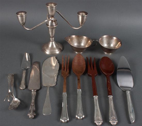 Assorted American sterling silver and