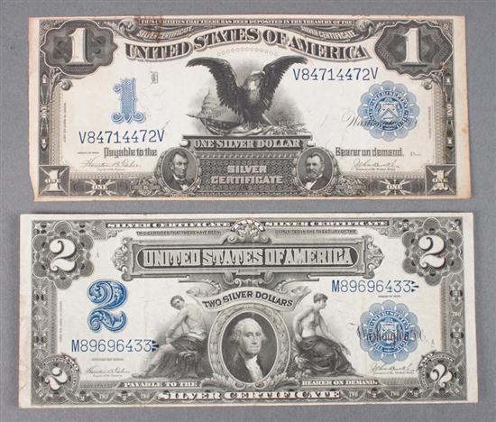 Two United States Silver Certificates