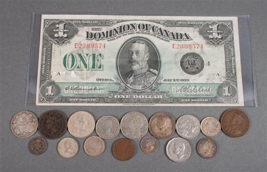 Selection of Canadian silver and 13813d