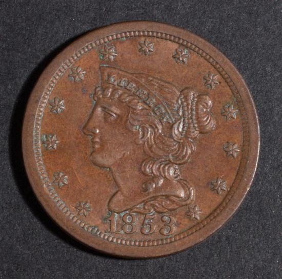 United States coronet type copper 138158