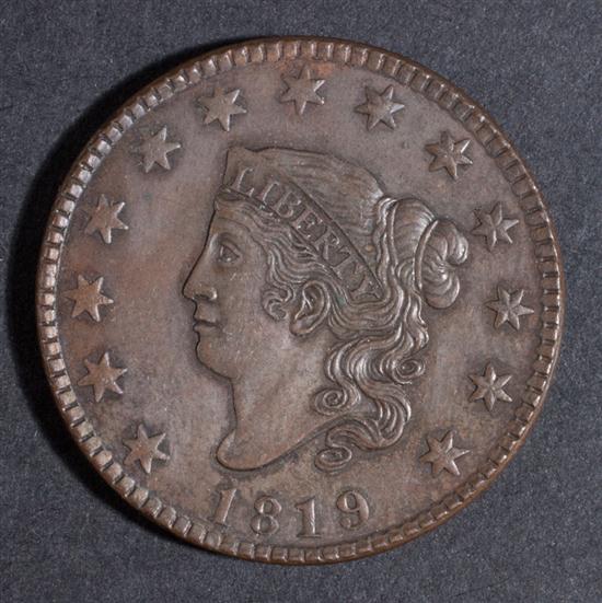 United States coronet type copper 138167