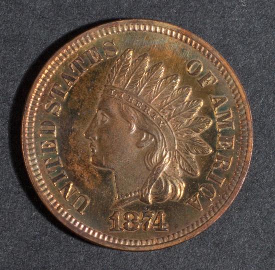 United States Indian head bronze