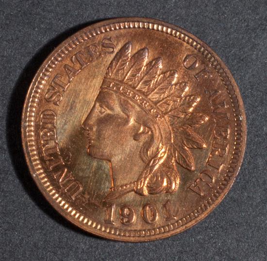 Ten United States Indian head bronze 138191