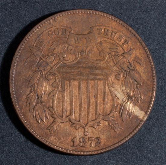 United States bronze two-cent piece