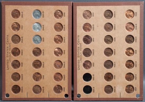 Collection of forty United States Lincoln