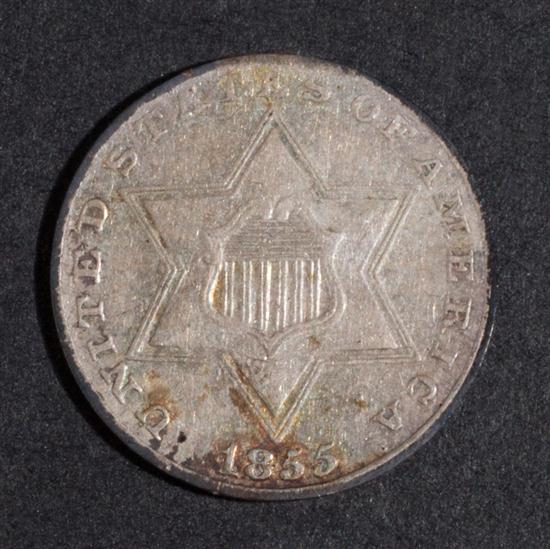 United States silver three cent 1381bc