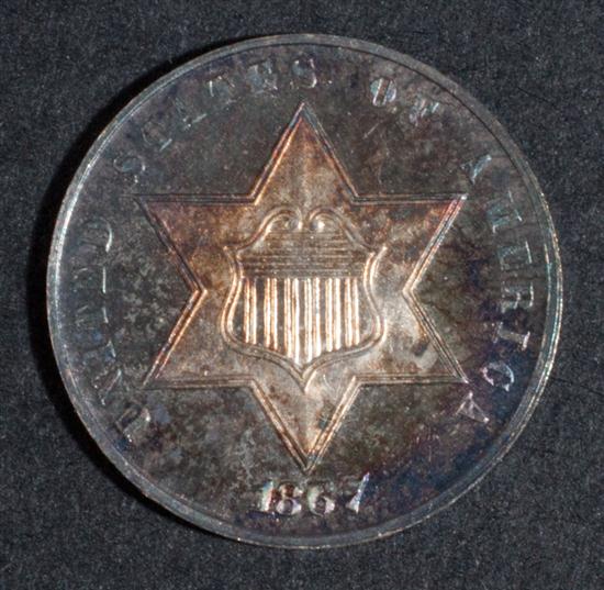 United States silver three-cent