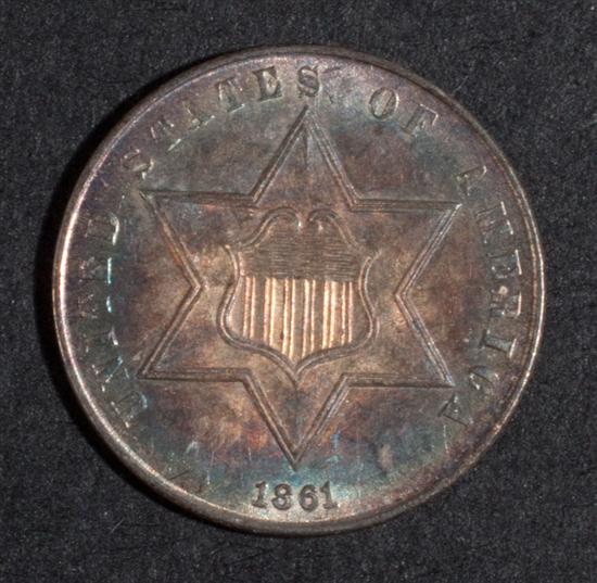 United States silver three cent 1381c2