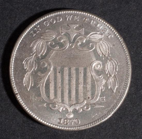 United States Shield type nickel 1381ed